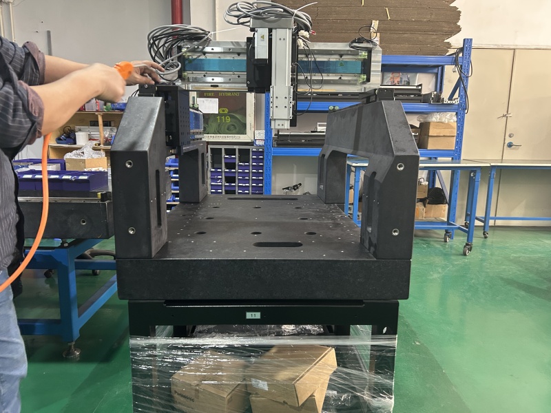 英偉達(dá)定制AOI檢測(cè)專(zhuān)用大理石構(gòu)件 - 高精度/高穩(wěn)定性-高精度大理石平板案例